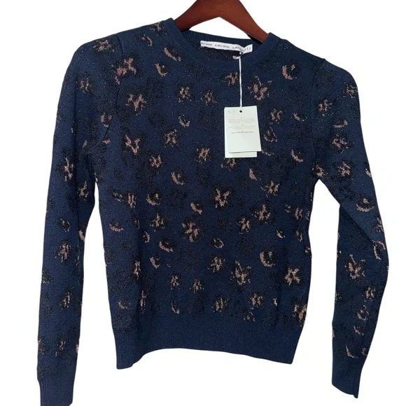 🔥NWT & Other Stories Leopard Print Jacquard Sweater Size XS $95 - Picture 2 of 7